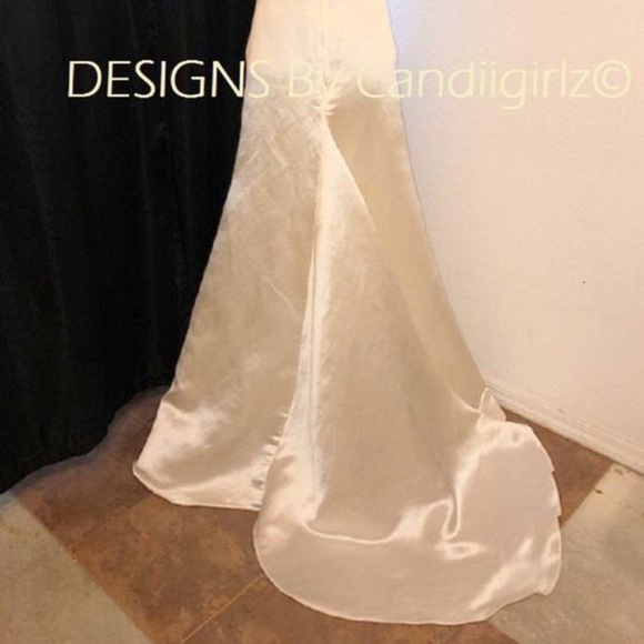 SALE!! 2 pc 1930s ins Silk Satin Linen Gown dress - Picture 8 of 8